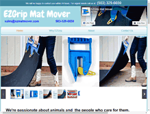 Tablet Screenshot of ezmatmover.com